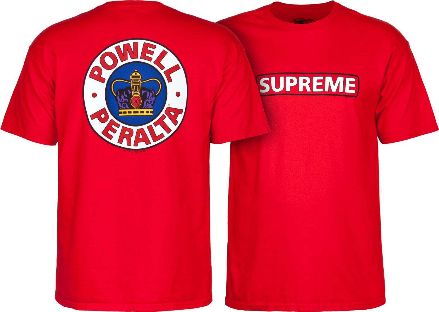 Powell Peralta Supreme T-Shirt Red - SkateTillDeath.com