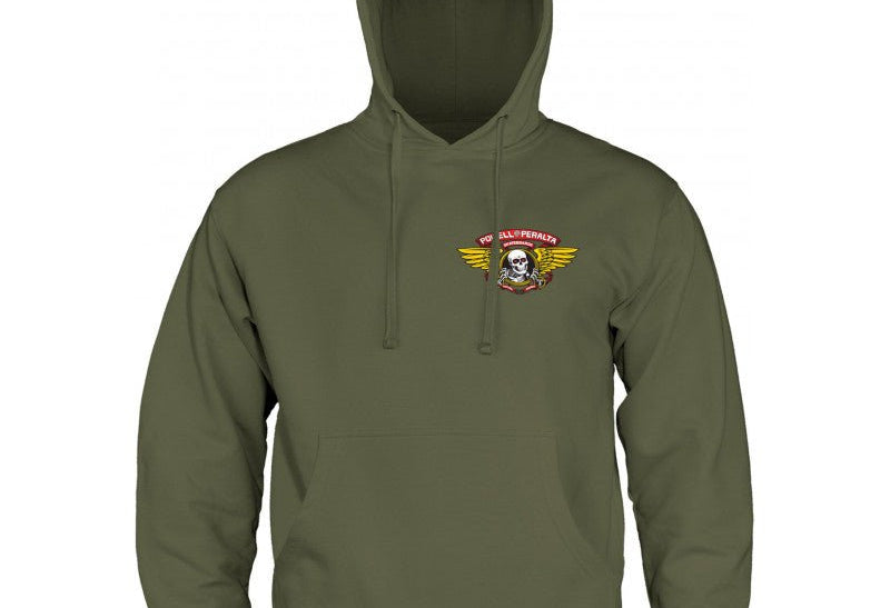 POWELL-PERALTA WINGED RIPPER MID WEIGHT HOODIE - SkateTillDeath.com