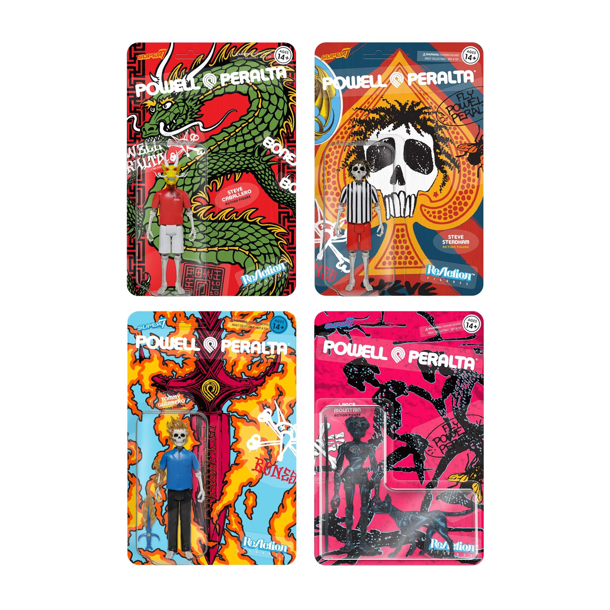 Powell & Peralta X Super Seven Wave 1 Figures - SkateTillDeath.com