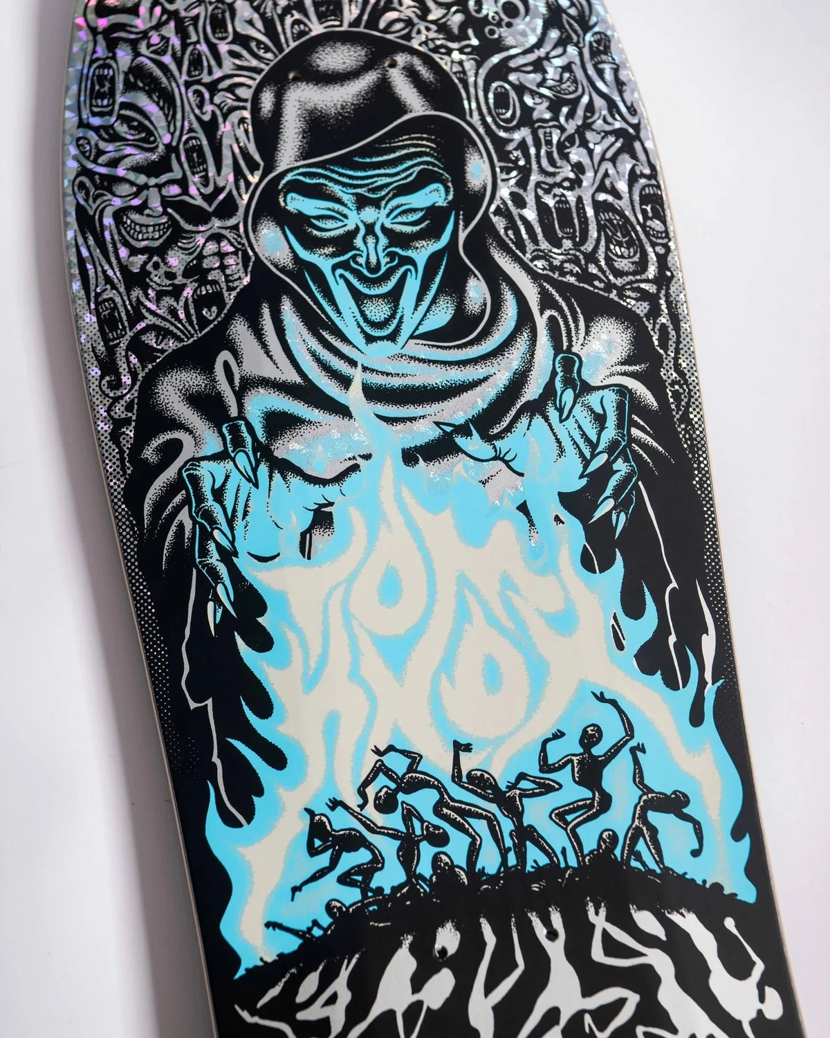 PREORDER (SHIPPING 19/6) 10.07in Tom Knox Firepit Reissue Santa Cruz Skateboard Deck - SkateTillDeath.com