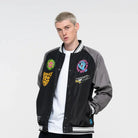 SANTA CRUZ JACKET SW CELEBRATION JACKET - BLACK / GREY - SkateTillDeath.com