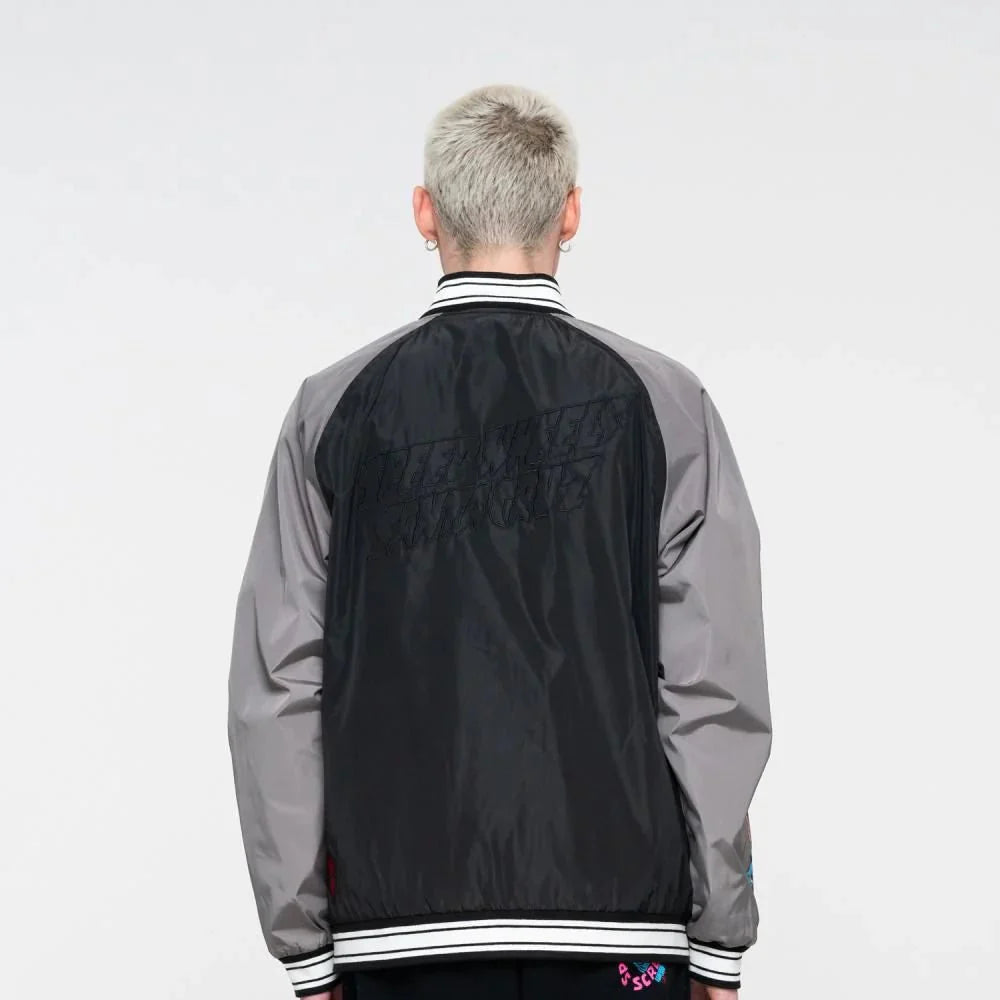 SANTA CRUZ JACKET SW CELEBRATION JACKET - BLACK / GREY - SkateTillDeath.com