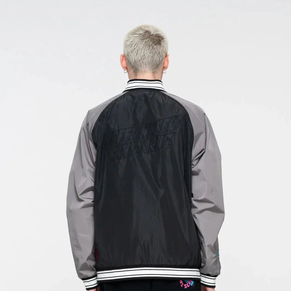 SANTA CRUZ JACKET SW CELEBRATION JACKET - BLACK / GREY - SkateTillDeath.com