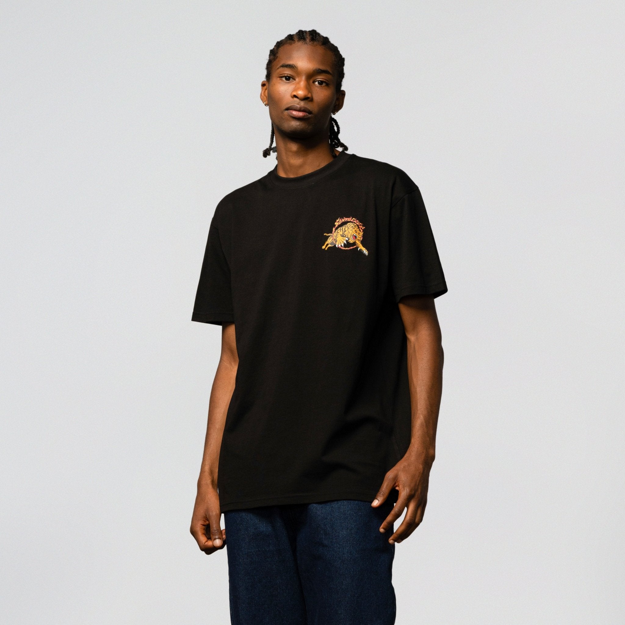 SANTA CRUZ SALBA TIGER REDUX T-SHIRT - SkateTillDeath.com – Boardary