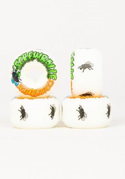 Santa Cruz Screw Balls Speed Balls Slime Balls Wheels (White) 56mm 99a 4 Pack - SkateTillDeath.com