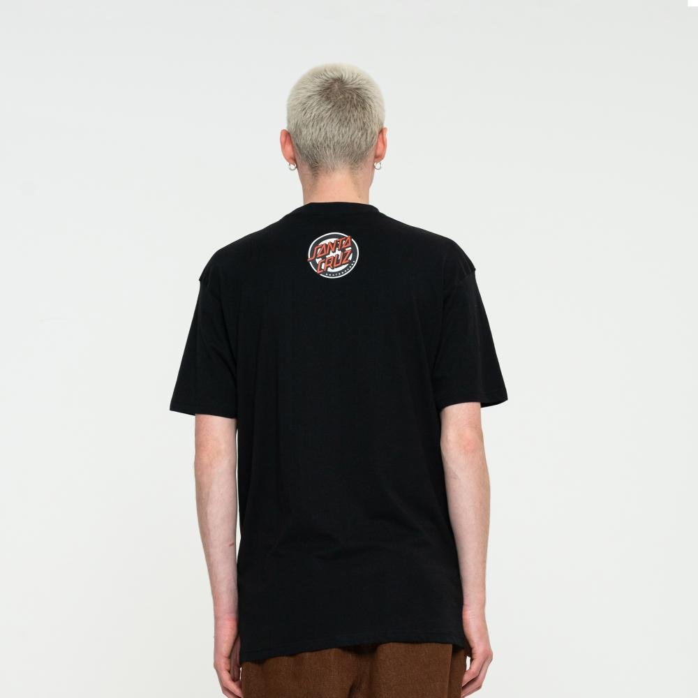 Santa Cruz T-Shirt (EU) Roskopp Face Front T-Shirt Black - SkateTillDeath.com