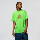 Santa Cruz T-Shirt Salba Tiger Simplified Front Sport Green - SkateTillDeath.com