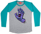 Santa Cruz Youth L/S T Shirt Party Baltic Blue/Dark Heather - SkateTillDeath.com