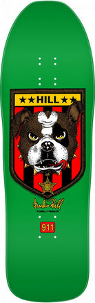 Skateboard deck Powell Peralta Frankie Hill Pro Bulldog Deck green - SkateTillDeath.com