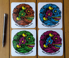Stickers Skate Till Death (Pack of 4 different colours) - SkateTillDeath.com