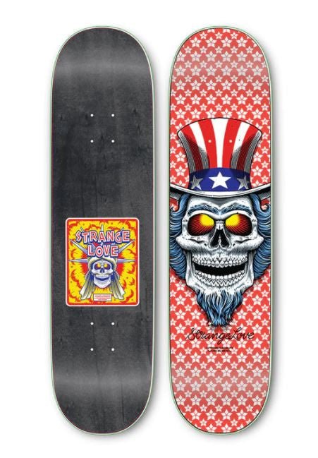 StrangeLove Skateboards Firecracker / Red / 8.125 Deck - SkateTillDeath.com