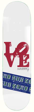SUB ZERO DECK LOVE PARK 8.5 X 31.95 WB 14.25 - SkateTillDeath.com