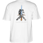 T-Shirt Powell Peralta Skull and Sword - White - SkateTillDeath.com