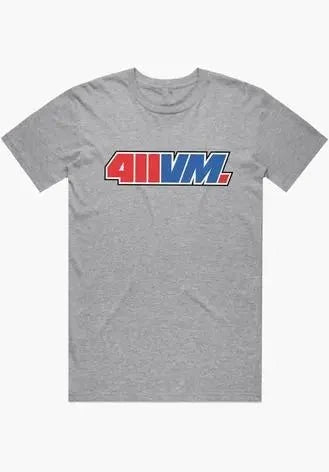 T-Shirts 411 411VM Logo (Red/Blue) - SkateTillDeath.com