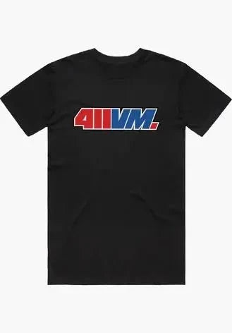 T-Shirts 411 411VM Logo (Red/Blue) - SkateTillDeath.com