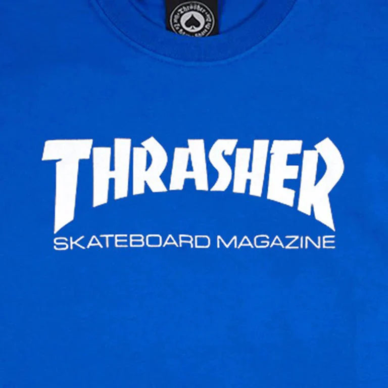 Thrasher Skate Mag T-Shirt Royal Blue - SkateTillDeath.com