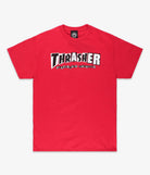 Thrasher X Baker Logo T-Shirt (Red) - SkateTillDeath.com