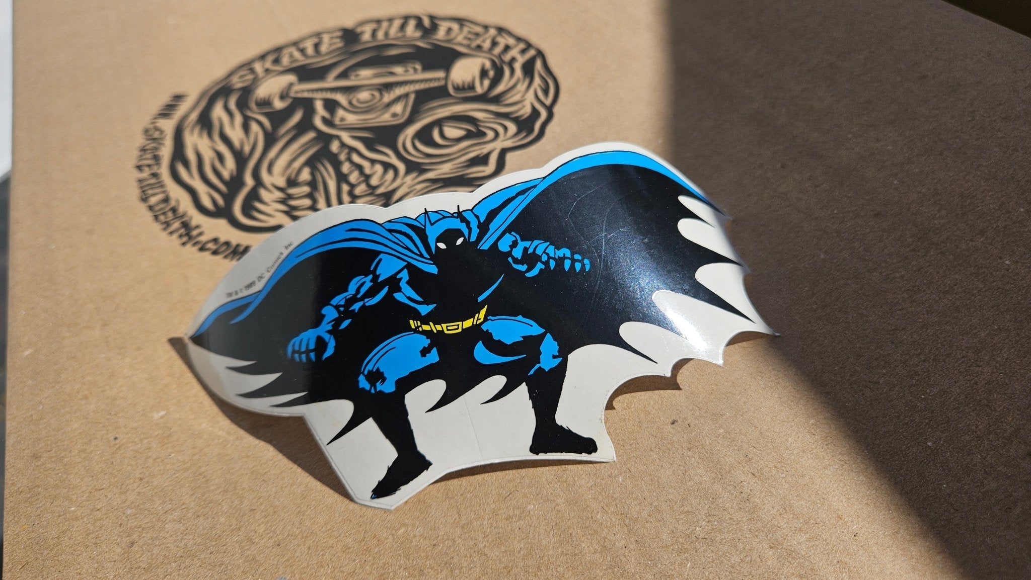 Vintage Batman 1989 DC Comics Inc. Sticker (20cmx7cm) - SkateTillDeath.com