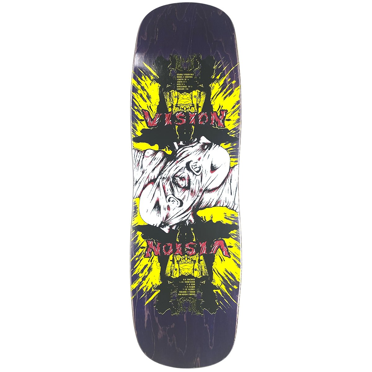 vision double vision - old school skateboard deck - Purple - SkateTillDeath.com
