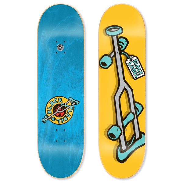 Black Label - Skateboard - Deck - Crutch 8.5" (Yellow) Deck