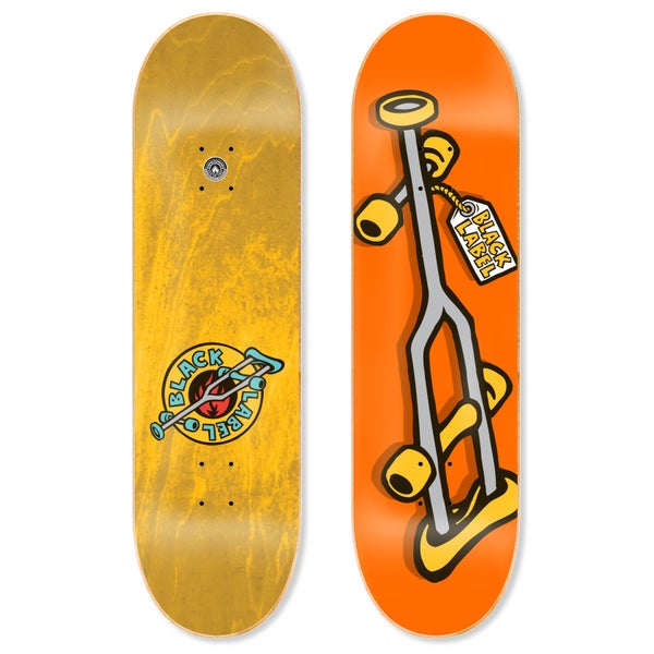 Black Label - Skateboard - Deck - Crutch 9" (Orange) Deck
