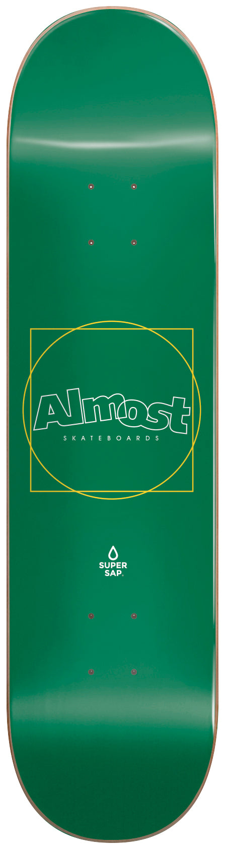 Almost - Skateboard - Deck - Greener Super Sap 8.25" (Green) Deck