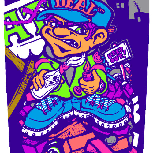 Load image into Gallery viewer, Heritage - Skateboard - Deck - Nd Howell Molotow Kid Ht 9.875&quot; (Neon) Deck
