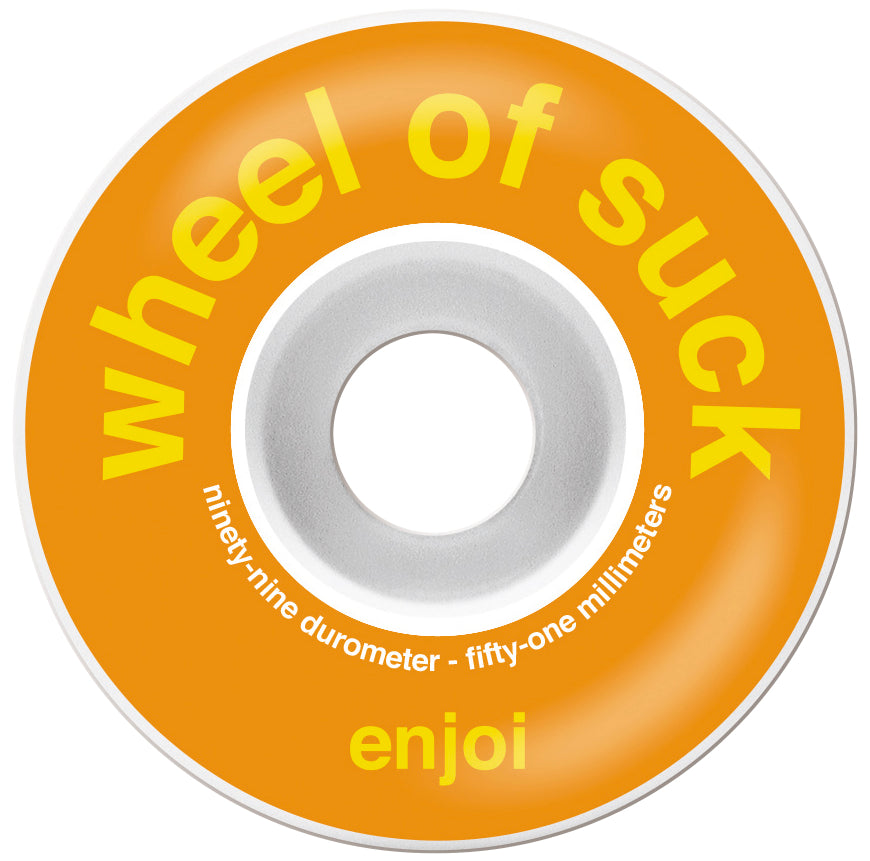 Enjoi - Skateboard - Wheels - Wheel Of Suck  51mm (Orange) Wheels