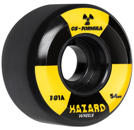 Hazard - Skateboard - Wheels - Radio Active Cs -Conical 54mm (Black) Wheels