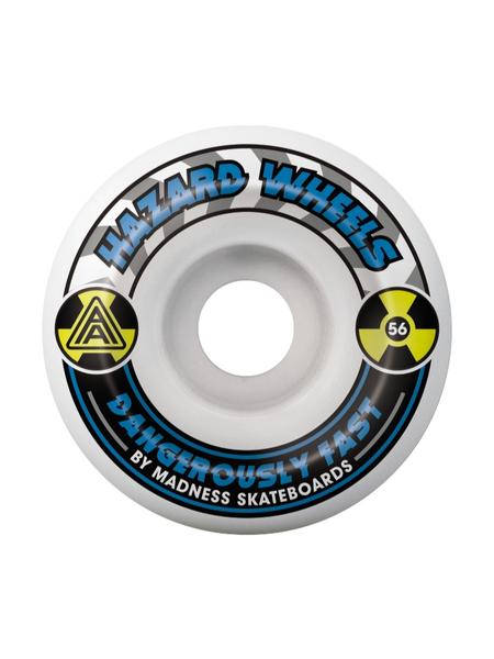 Hazard - Skateboard - Wheels - Alarm - Conical 56mm (White/Blue) Wheels