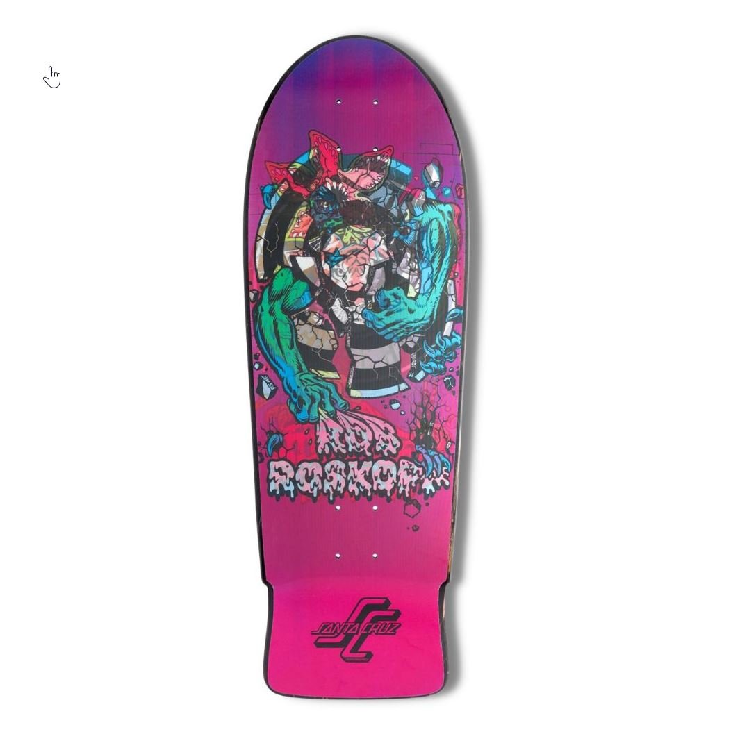 10.25in x 30.03in Stranger Things Roskopp Demogorgon Santa Cruz Skateboard Deck - SkateTillDeath.com