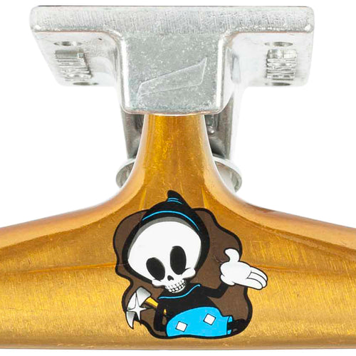 Load image into Gallery viewer, Tensor - Skateboard - Trucks - Alum Trippy Character 5.5&quot; (Rogers Gold/Raw) Trucks
