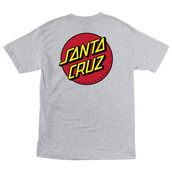Santa Cruz - Clothing - T-Shirt - Santa Cruz Classic Dot Tee T-Shirt Dark Heather XL () T-Shirt