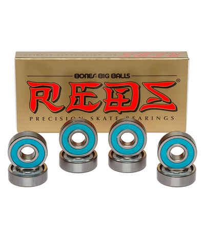 Bones  - Skateboard - Bearings - Reds 608 Big Balls 8-Pk  (Silver) Bearings