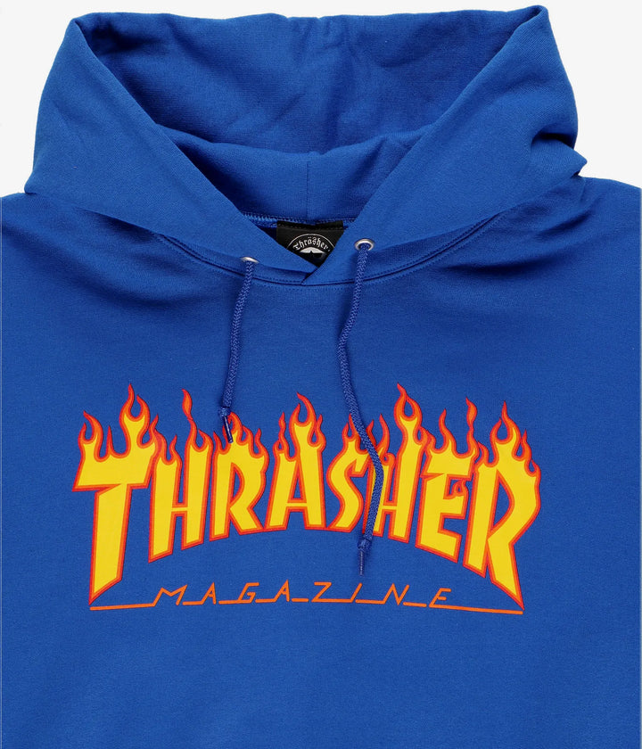 Thrasher Flame Logo Hood (Royal Blue)