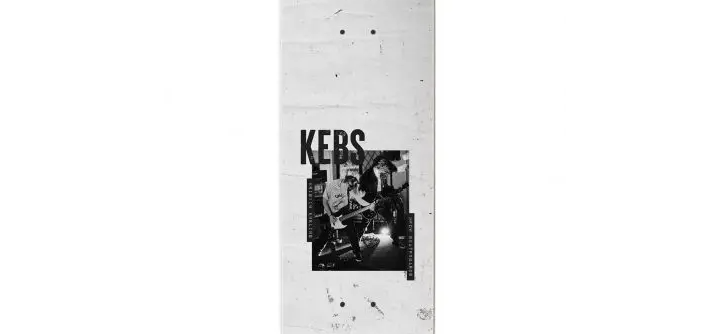 Kristin Ebeling KEBS Silver Skateboard Deck