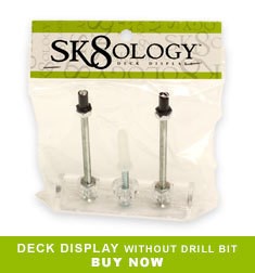 Sk8Ology Deck Display Without Drill Bit   Hardware