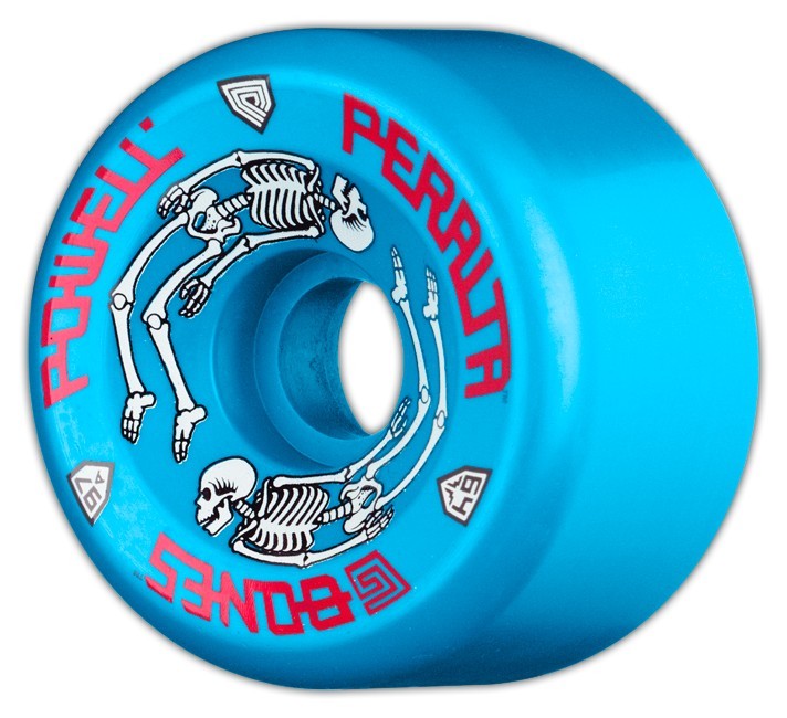 Powell Peralta - Skateboard - Wheels - Powell G Bones 97A - 64 - Blue 64mm 97A (Blue) Wheels