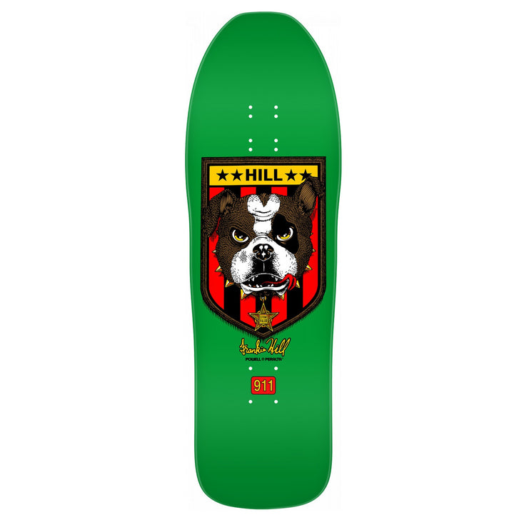Planche de skateboard Powell Peralta Frankie Hill Pro Bulldog Verte
