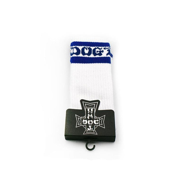 Dogtown Tube Socks White/Blue   Socks
