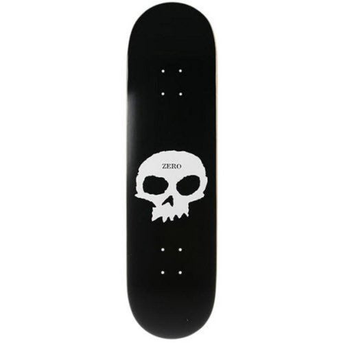 Zero - Skateboard - Deck - Zero Single Skull Skateboard Deck Black/White 8.0   Deck