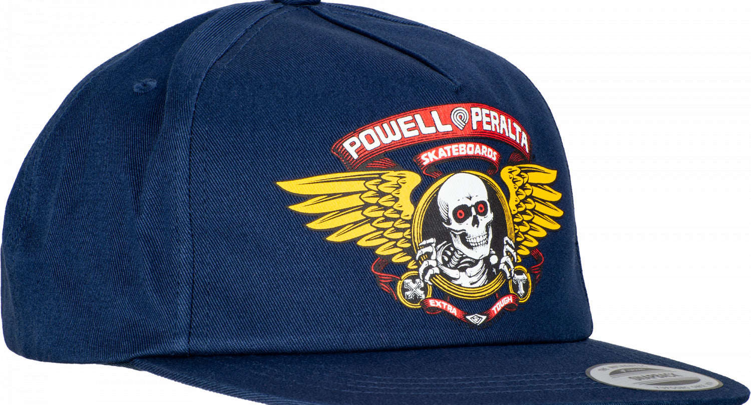 Powell Peralta - Clothing - Snapback - Powell Peralta Winged Ripper Snap Back Cap - Navy   Snapback