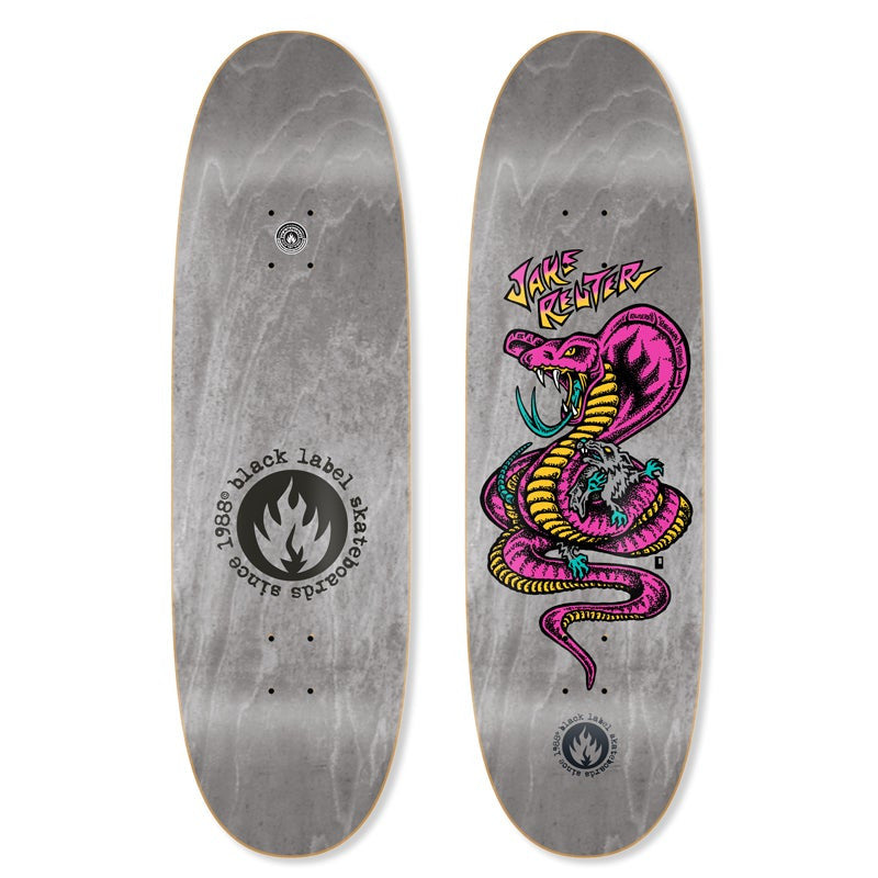 Black Label - Skateboard - Deck - Jake Reuter “Snake And Rat” 9.0” Egg. Gray Stain   Deck