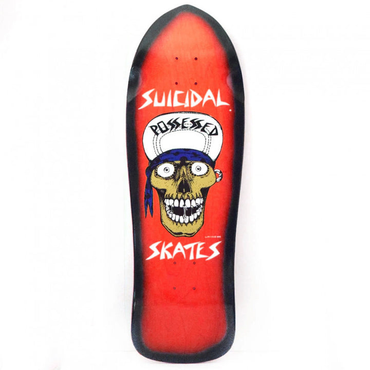 Dogtown Suicidal Skates Punk Skull 10.125" Old School Skateboard Deck Red () Deck
