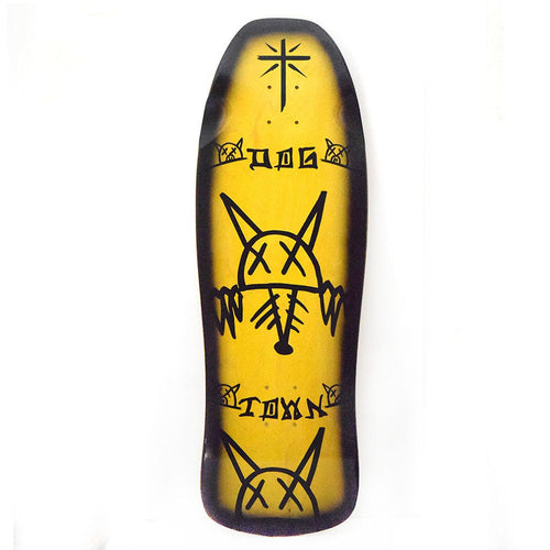 Load image into Gallery viewer, Dogtown Rat Face 10&quot; Old School Skateboard Deck Yellow () Deck
