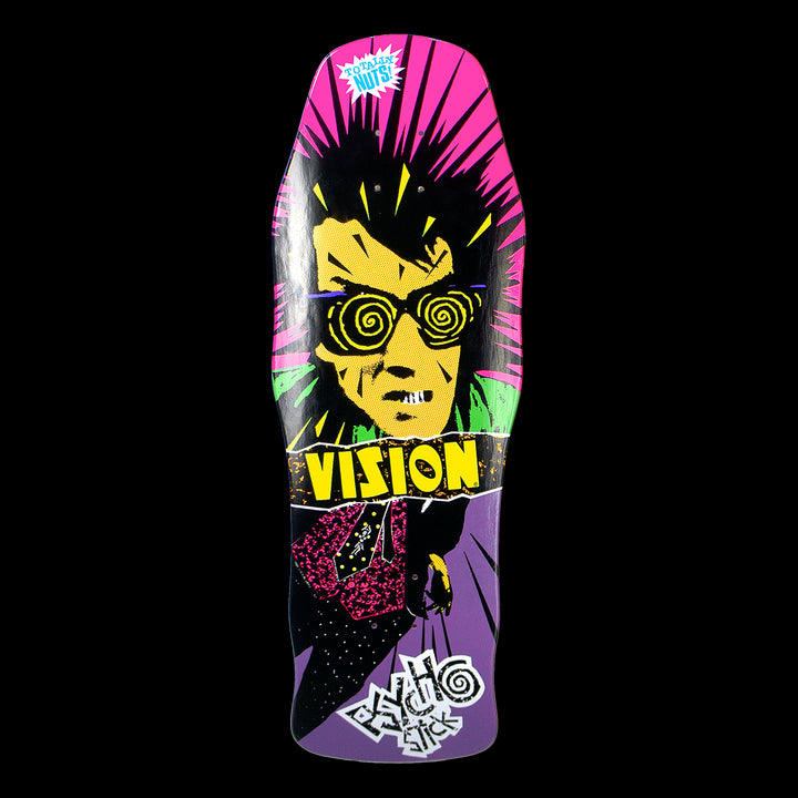 Vision Original Psycho Stick 10" Old School Skateboard Deck Violet () Deck
