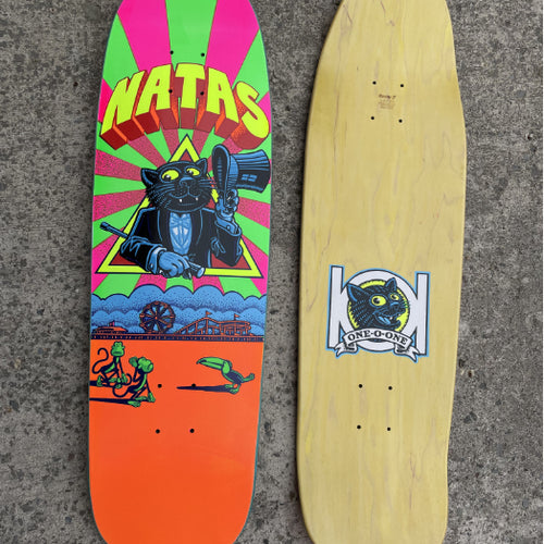 Load image into Gallery viewer, Natas Kaupas Panther Screened 9.25&quot; (Neon) Deck
