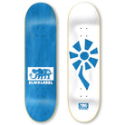 Black Label - Skateboard - Deck - Flower Power 8.25 X 32.12 Wht/Blue 8.25" (White/Blue) Deck