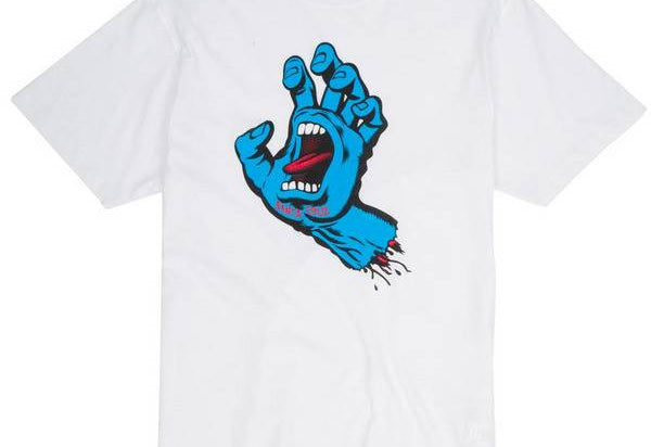 Santa Cruz - Clothing - T-Shirt - Santa Cruz T-Shirt Screaming Hand White S () T-Shirt
