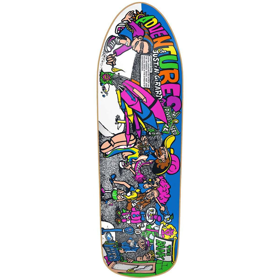 9.72x31.4 New Deal Adventures Of Justin Girard HT Re-Issue Deck - Multi - SkateTillDeath.com